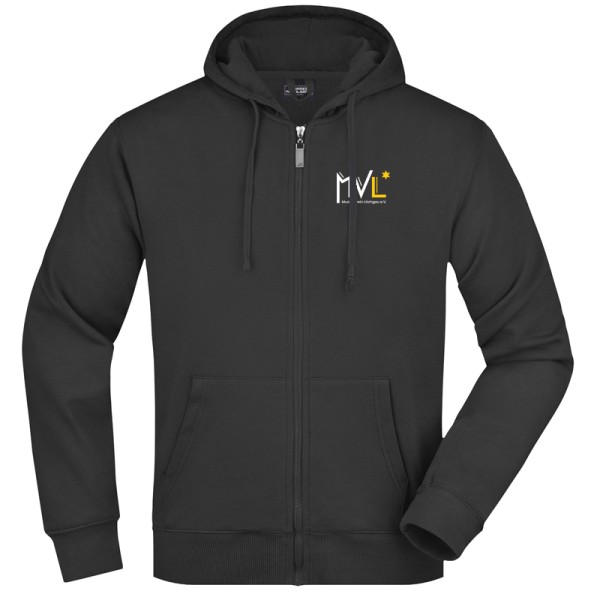 MVL Kapuzensweatjacke / Herren Schwarz