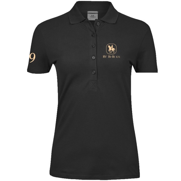 Damen Polo-Shirt Schwarz - Springer