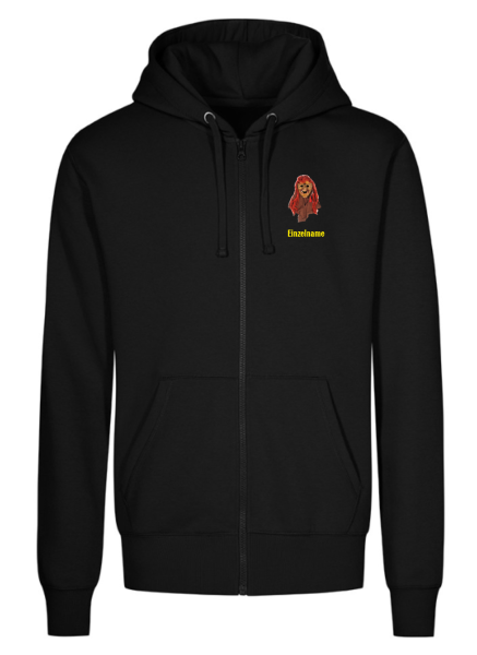 Unisex Hoody Jacke / schwarz