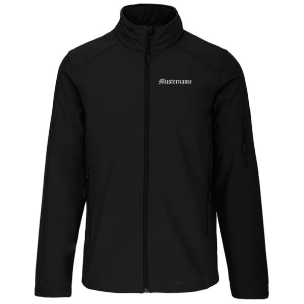 Softshelljacke Herren / schwarz