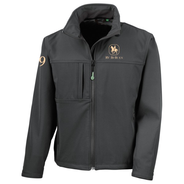 Herren Softshell Jacke Schwarz - Dressur