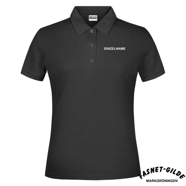Polo-Shirt Damen / schwarz